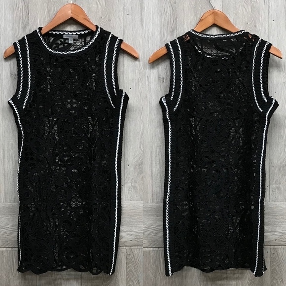 Knit Crochet Cover Up Black BB798 BB799 - Picture 2 of 4